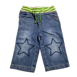 Baby Boden star knee pull on jeans 12-18 months